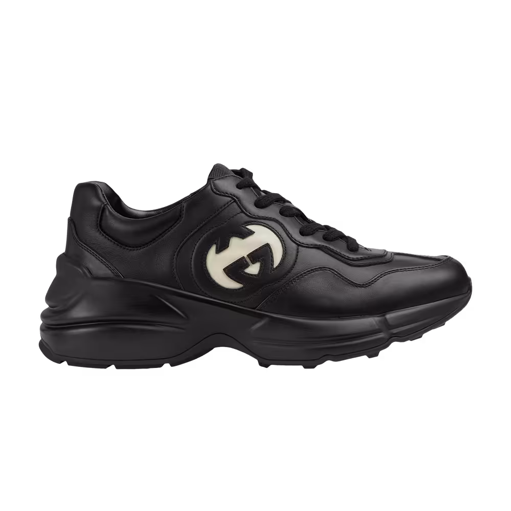 Gucci Women's Rhyton Sneaker Black Ivory