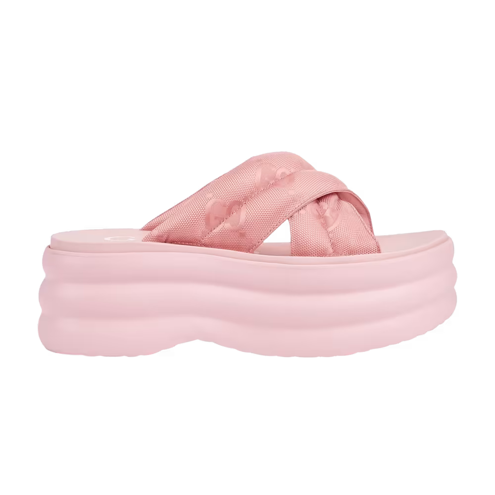 Gucci Women's GG Platform Slide White