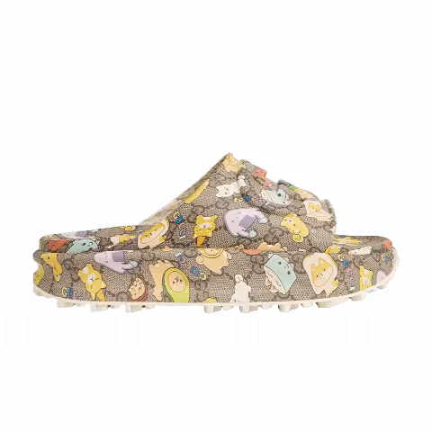 Pikarar x Gucci Slide Sandal 'GG Animal Print'