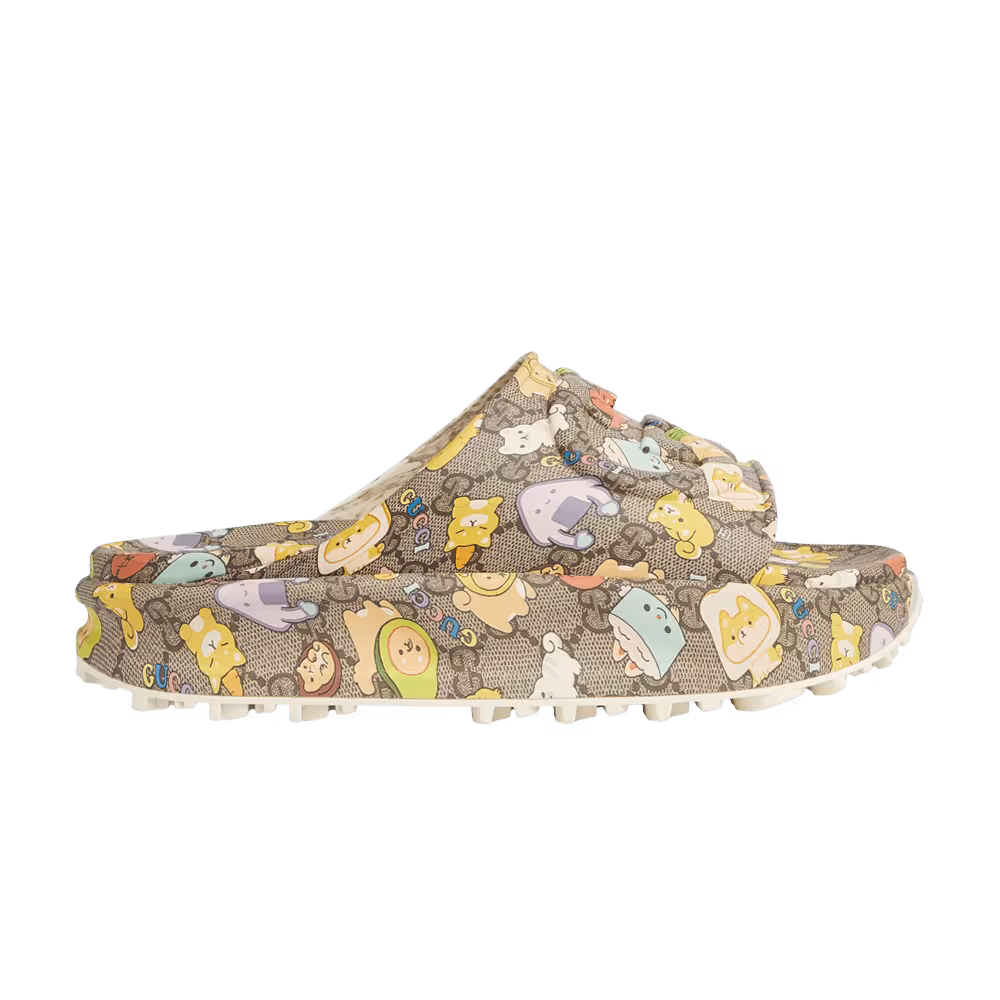 Pikarar x Gucci Slide Sandal GG Animal Print