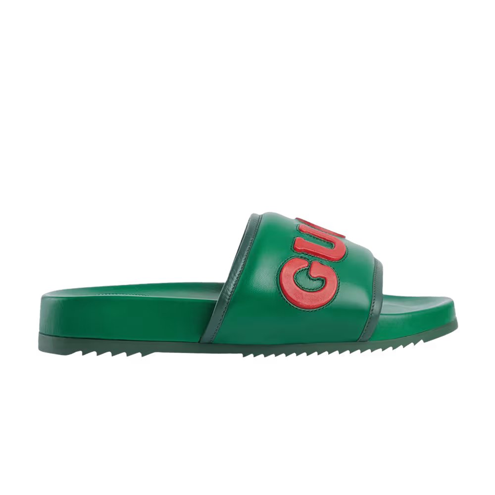 Gucci Jumbo Logo Slide Green Red