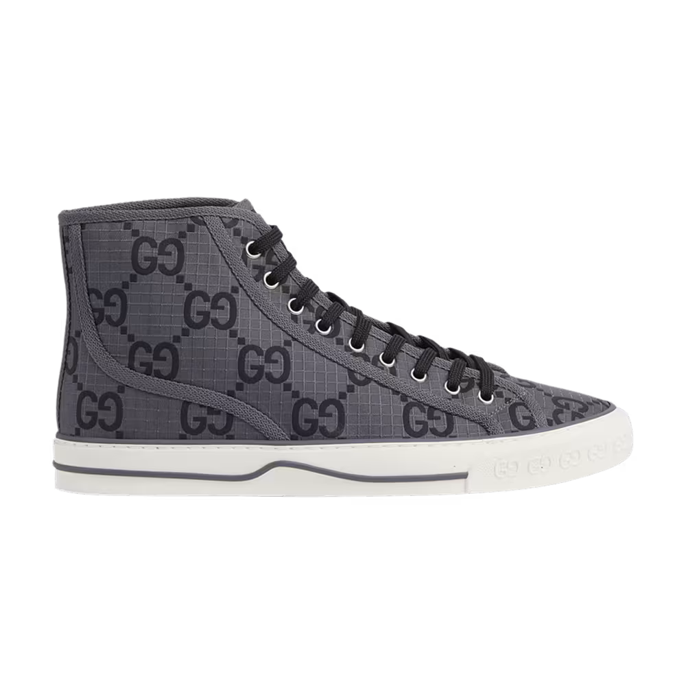 Gucci Tennis 1977 High GG Monogram - Grey Black