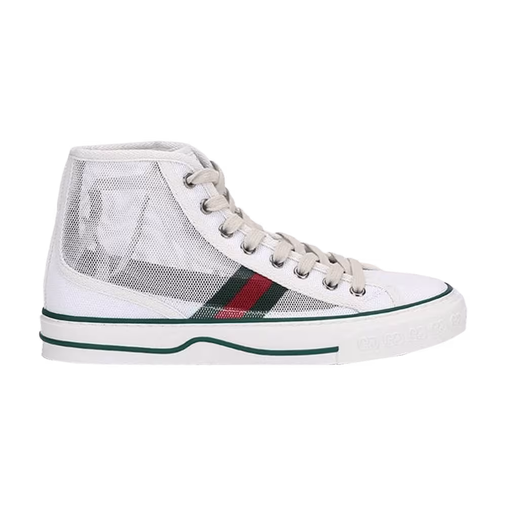 Gucci Women's Tennis 1977 High White Green Red