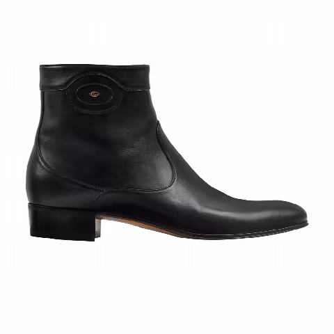 Gucci Ankle Boot 'Logo Embellished - Black'