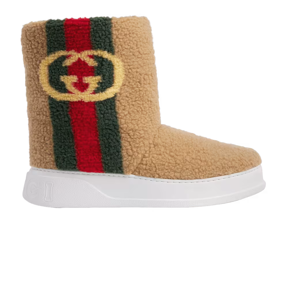 Gucci Ankle Boot Interlocking G - Salty Caramel