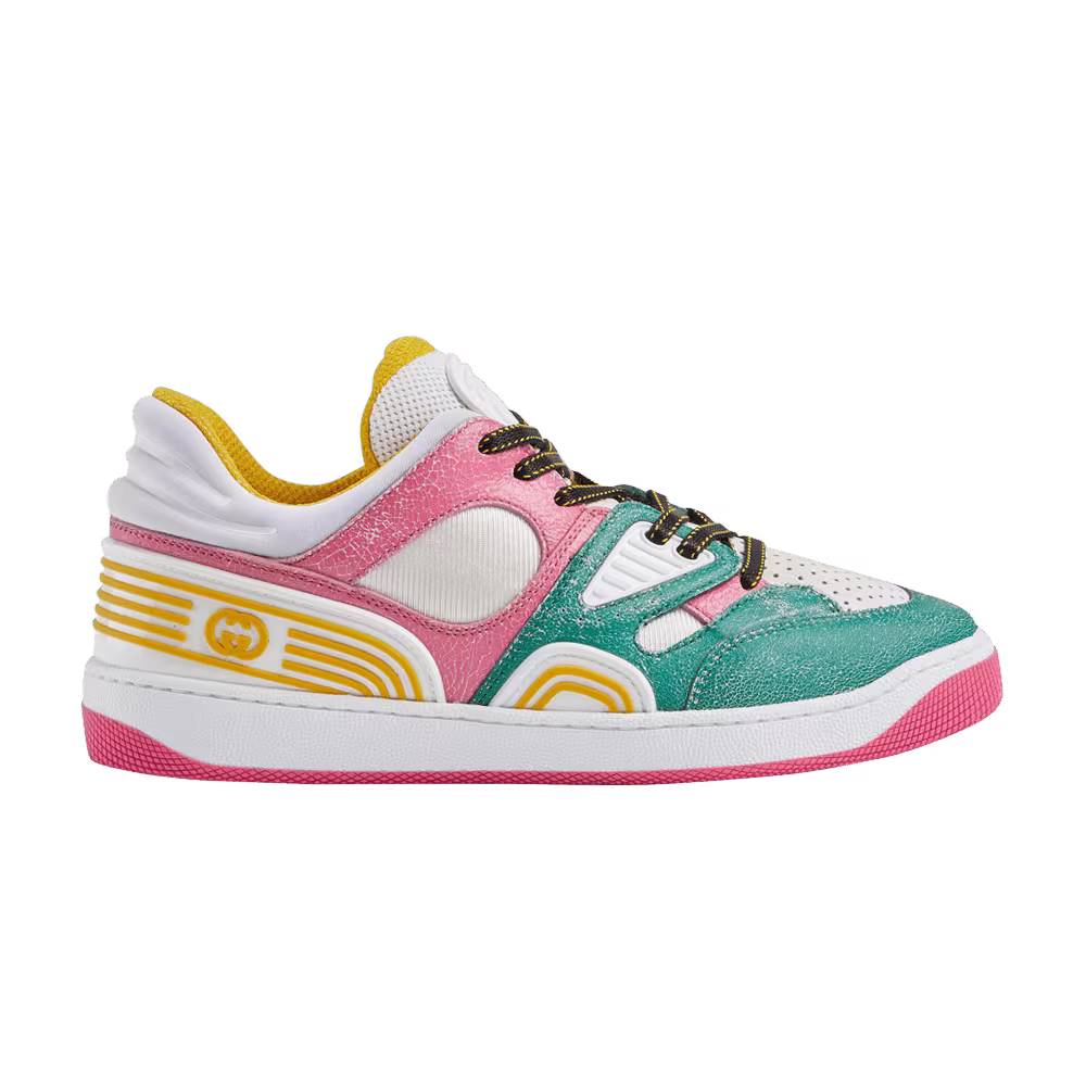 Gucci Women's Basket White Pink Green