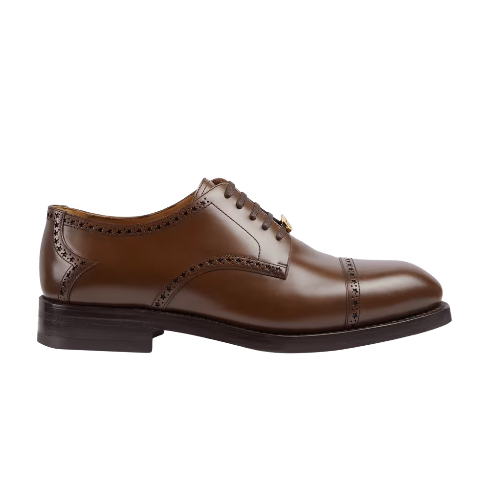 Gucci Lace Up Brogue Brown