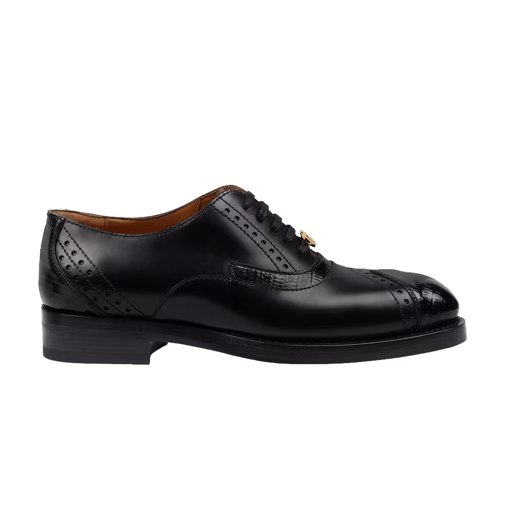 Gucci Women's Leather Lace-up Black