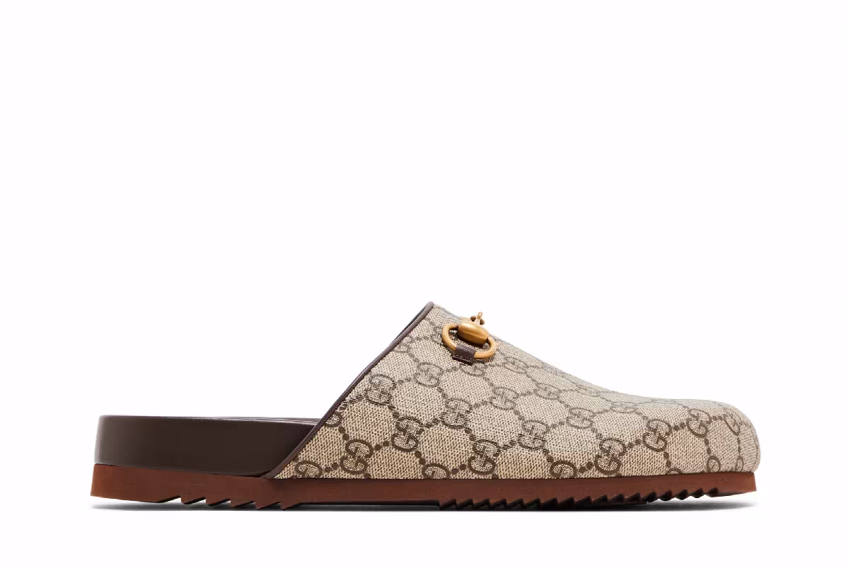 Gucci Women's Horsebit Slipper GG Supreme - Beige, view 2