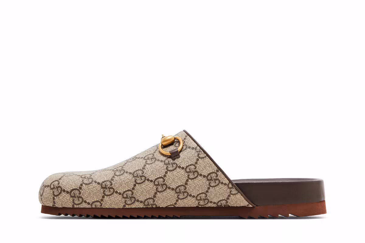 Gucci Women's Horsebit Slipper GG Supreme - Beige, view 4