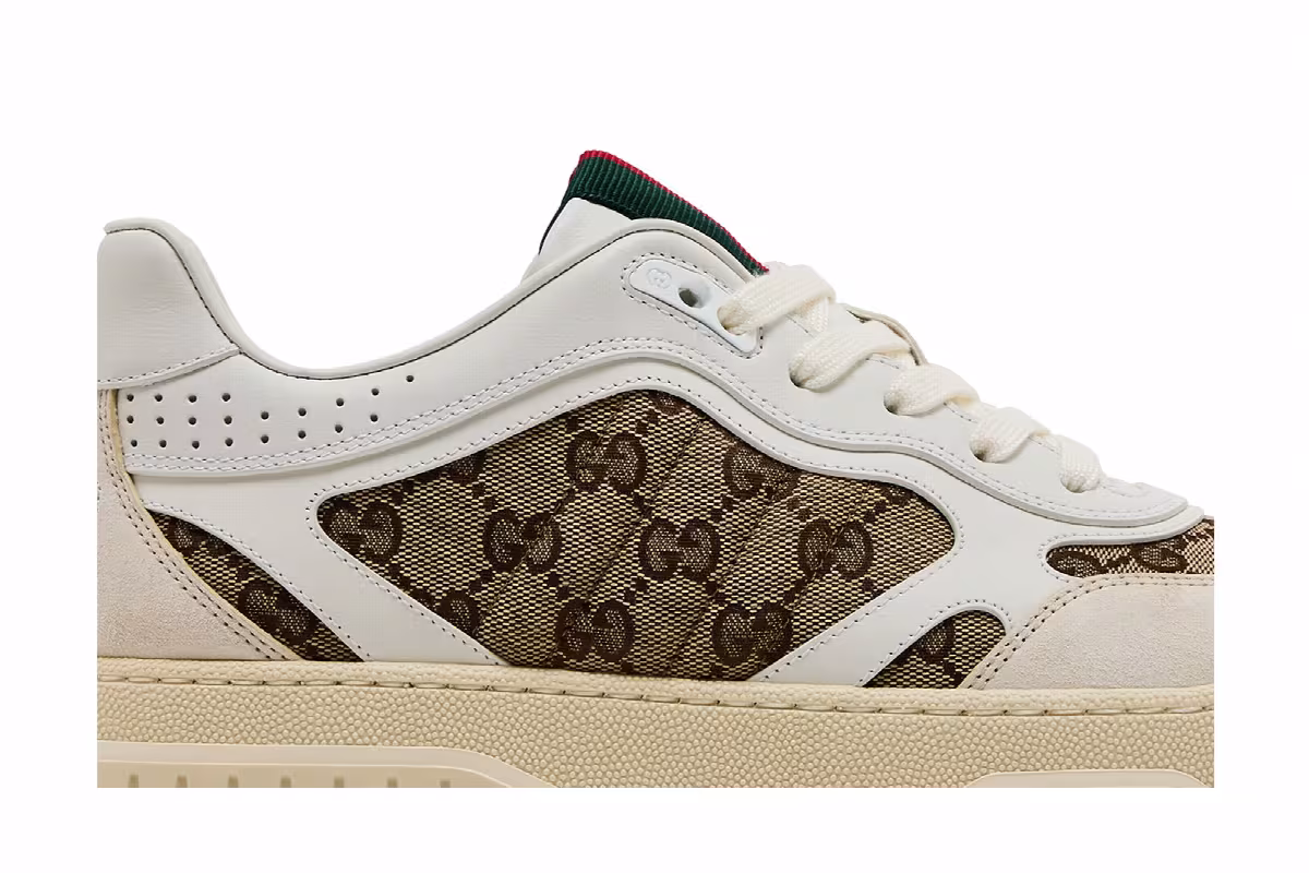 Gucci Re-Web Sneaker GG Canvas - White Beige, view 3