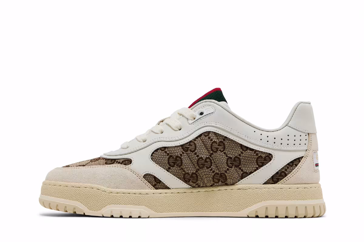 Gucci Re-Web Sneaker GG Canvas - White Beige, view 4