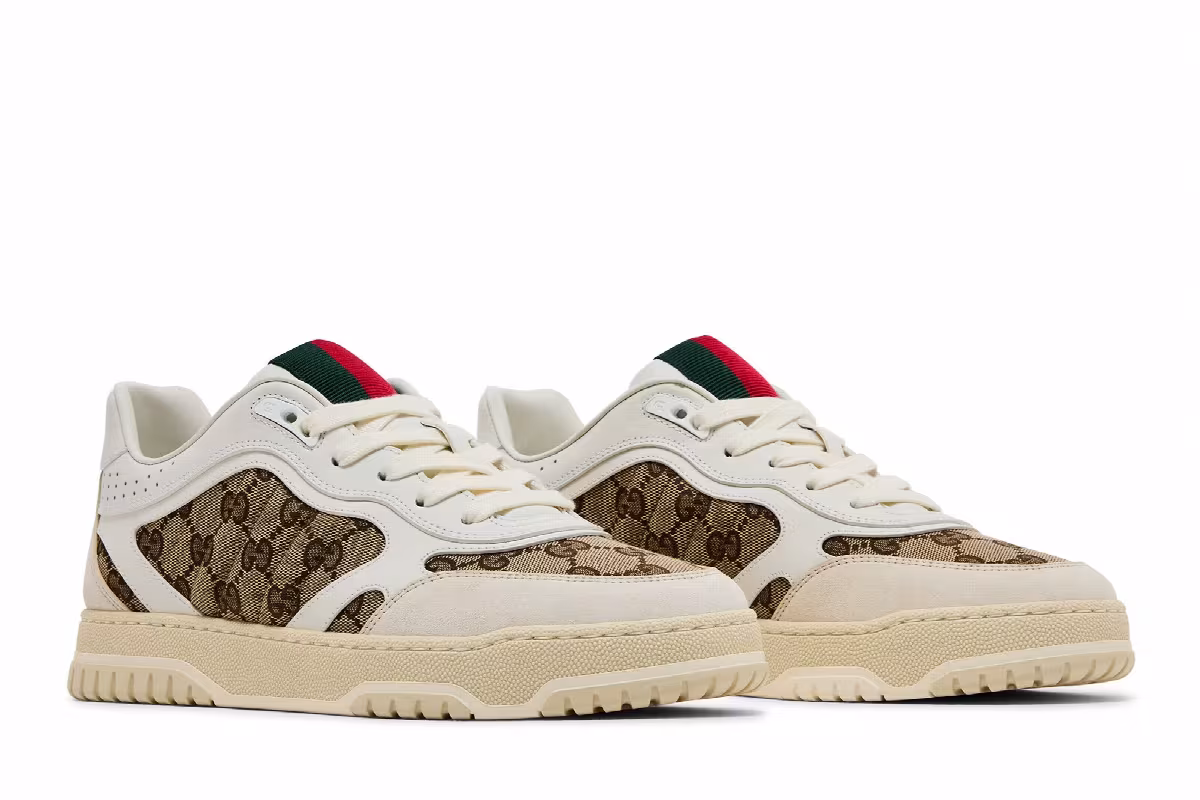 Gucci Re-Web Sneaker GG Canvas - White Beige, view 9
