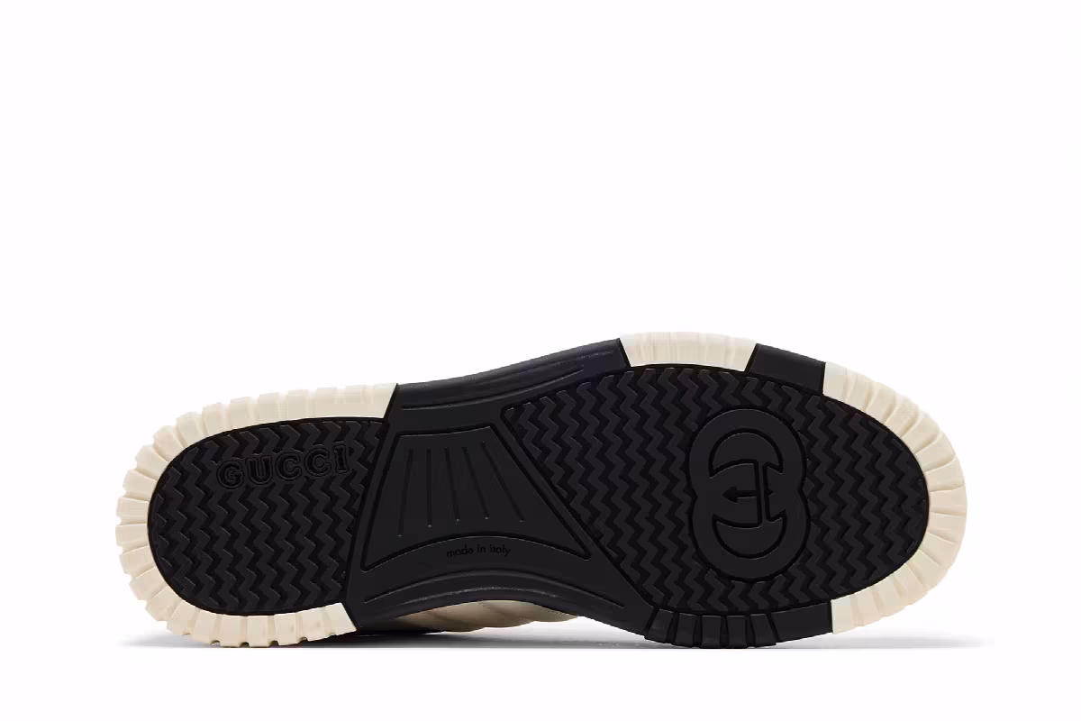 Gucci Re-Web Sneaker White Black, view 5