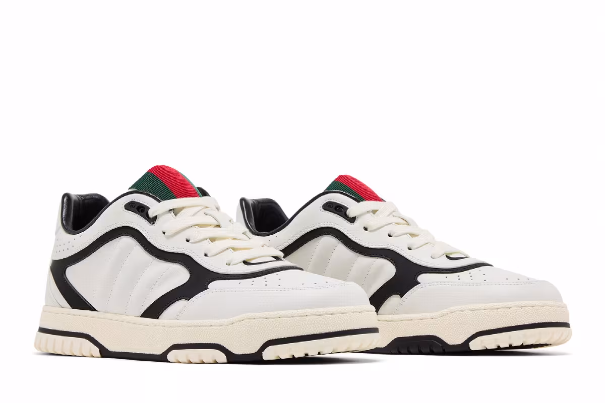 Gucci Re-Web Sneaker White Black, view 9
