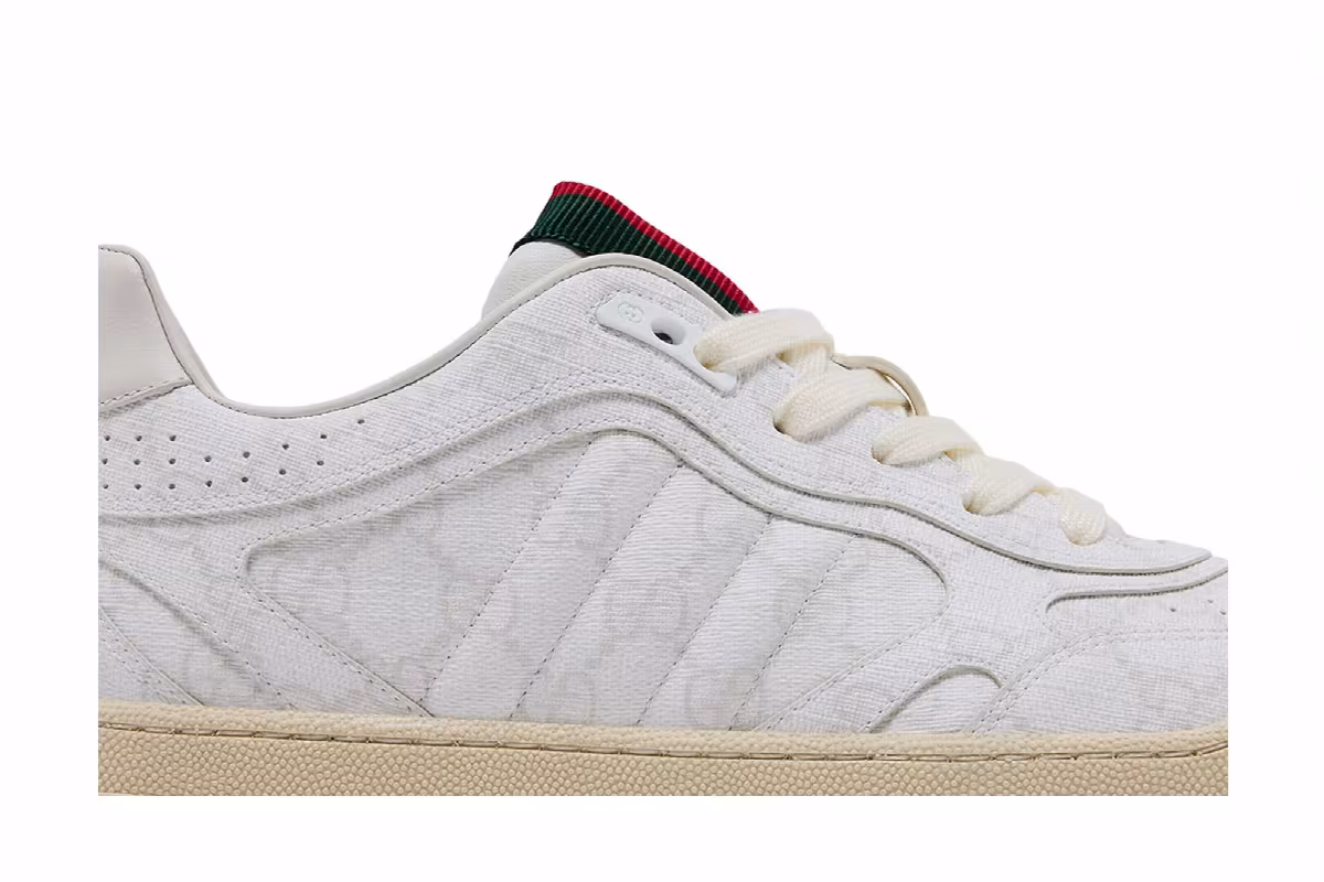 Gucci Re-Web Sneaker GG Canvas - White Beige, view 3