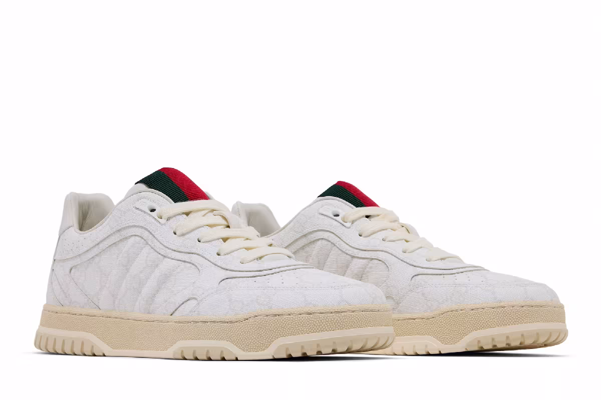 Gucci Re-Web Sneaker GG Canvas - White Beige, view 9