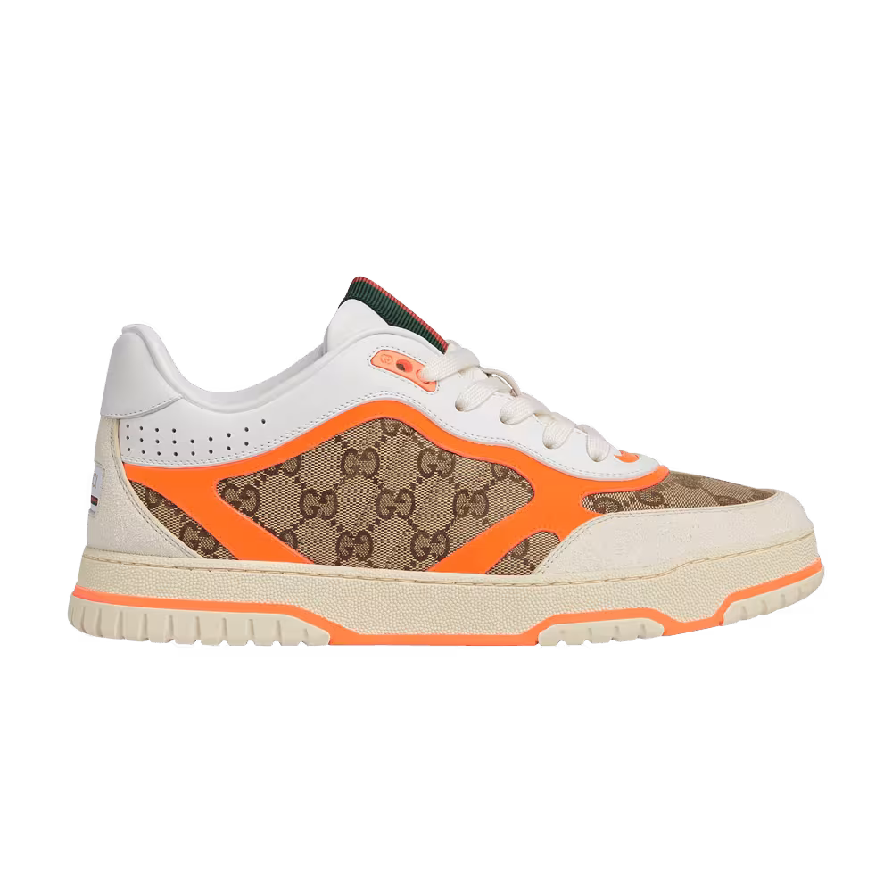 Gucci Re-Web Sneaker GG Canvas - Beige Bright Orange
