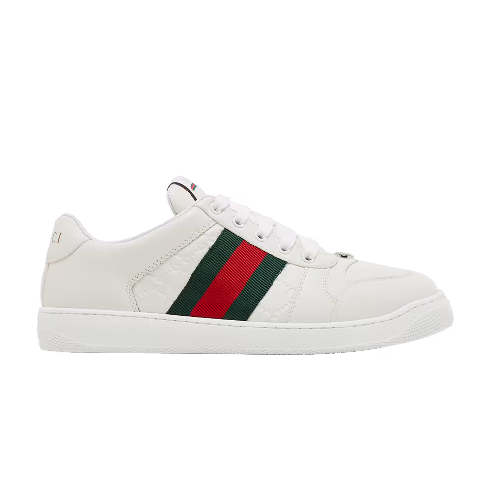 Gucci Screener Sneaker GG Embossed - White