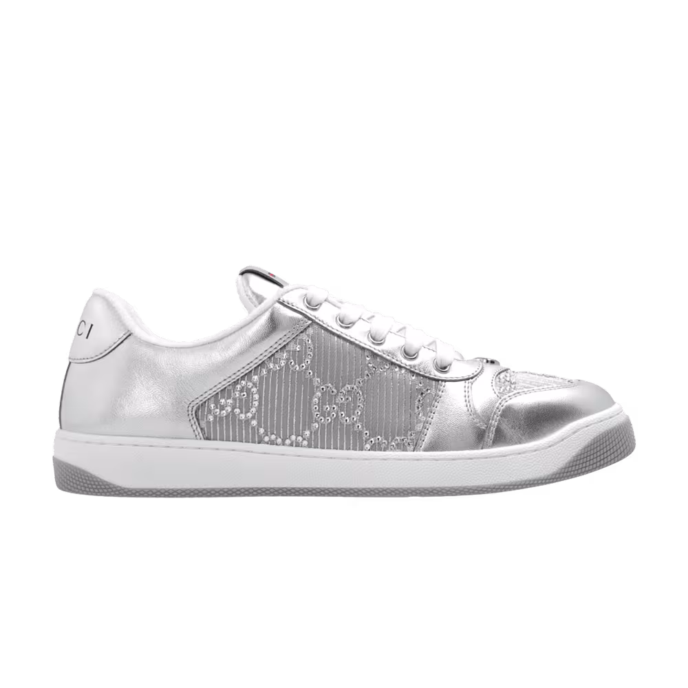 Gucci Women's Screener GG Crystals - Silver