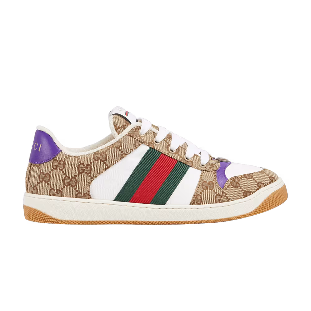 Gucci Screener Sneaker Beige Purple