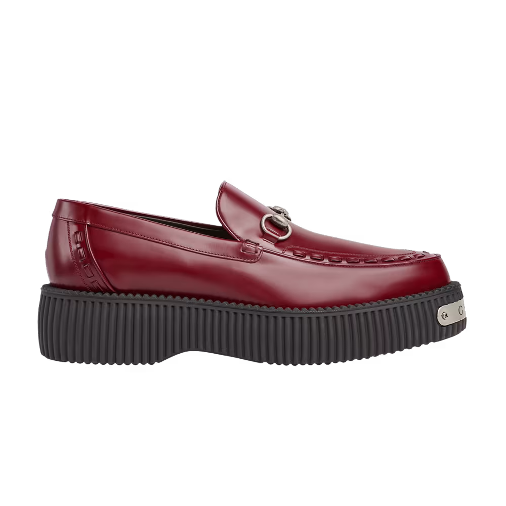 Gucci Horsebit Creeper Loafer Rosso Ancora Red