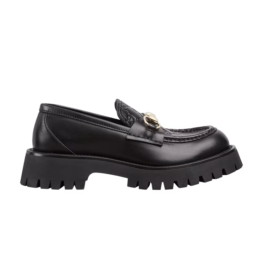 Gucci Women's Horsebit Lug Sole Loafer Black