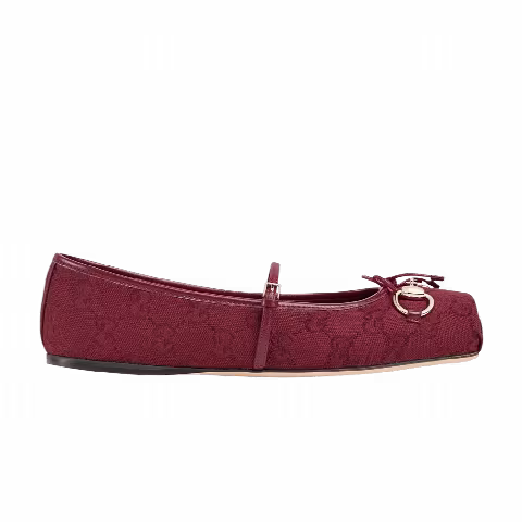 Gucci Wmns Horsebit Ballet Flat 'Rosso Ancora'