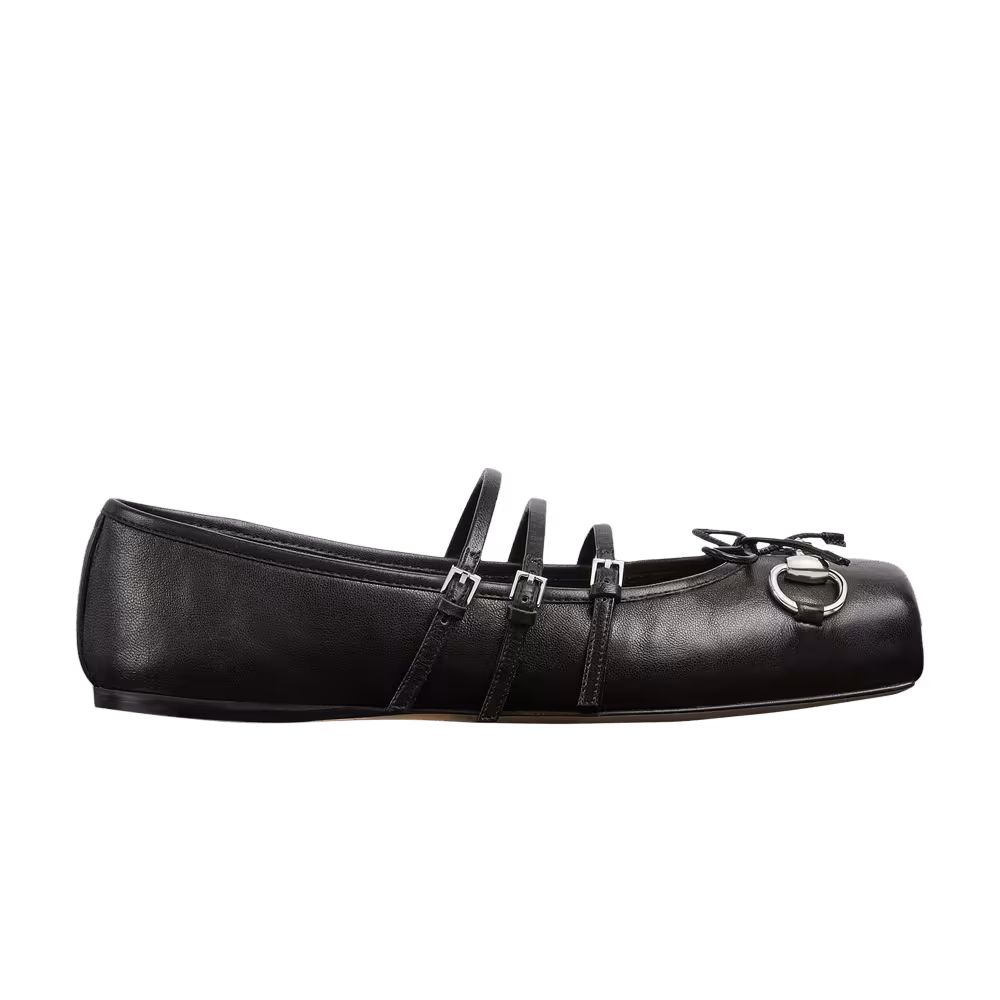 Gucci Women's Horsebit Ballet Flat Black