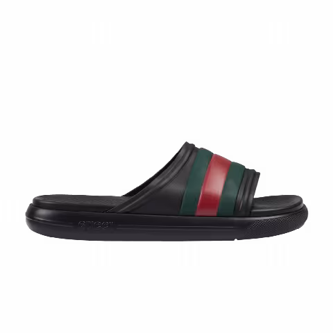 Gucci Web Slide Sandal 'Black Green Red'