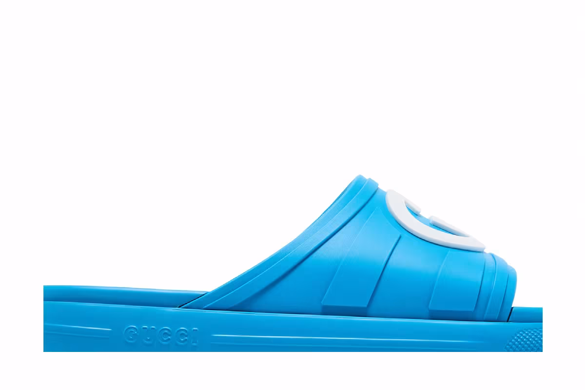 Gucci Slide Interlocking G - Super Blue, view 3