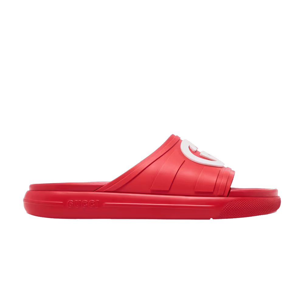 Gucci Slide Interlocking G - Maple Red
