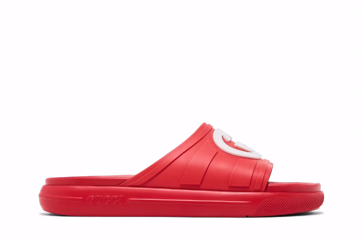 Gucci Slide Interlocking G - Maple Red, view 2