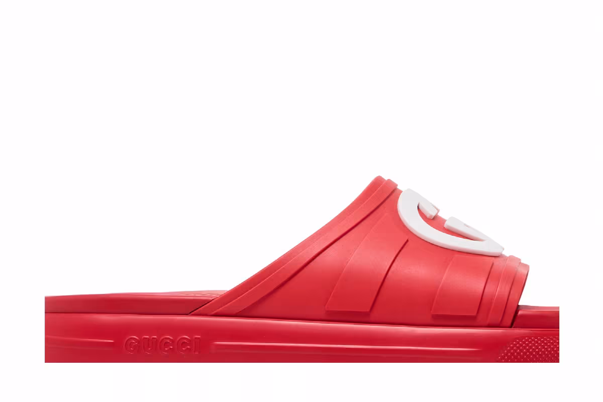 Gucci Slide Interlocking G - Maple Red, view 3