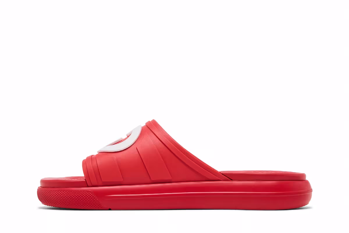 Gucci Slide Interlocking G - Maple Red, view 4