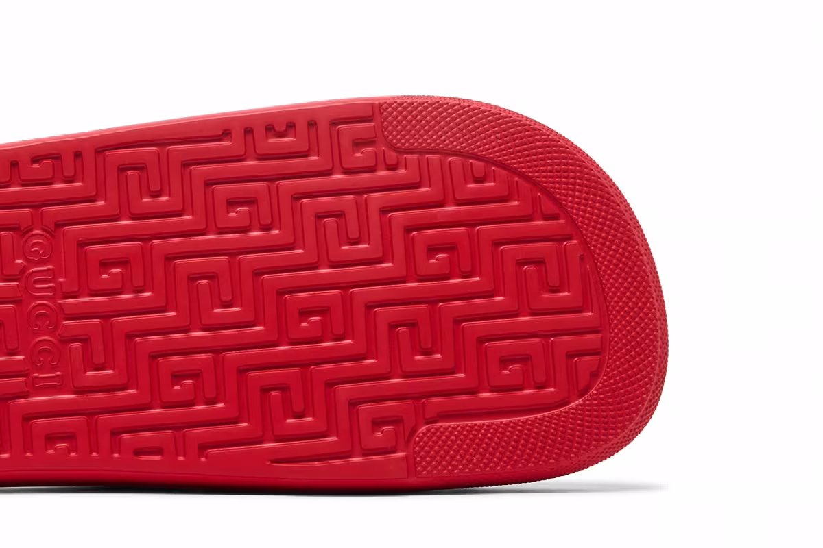 Gucci Slide Interlocking G - Maple Red, view 6