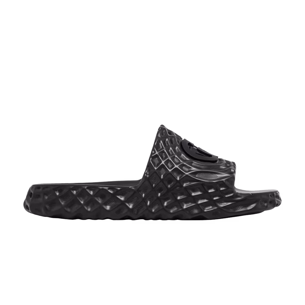 Gucci Slide Sandal Interlocking G - Black Water Ripples