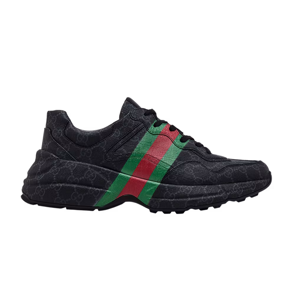 Gucci GG Rhyton Monogram - Black Green Red