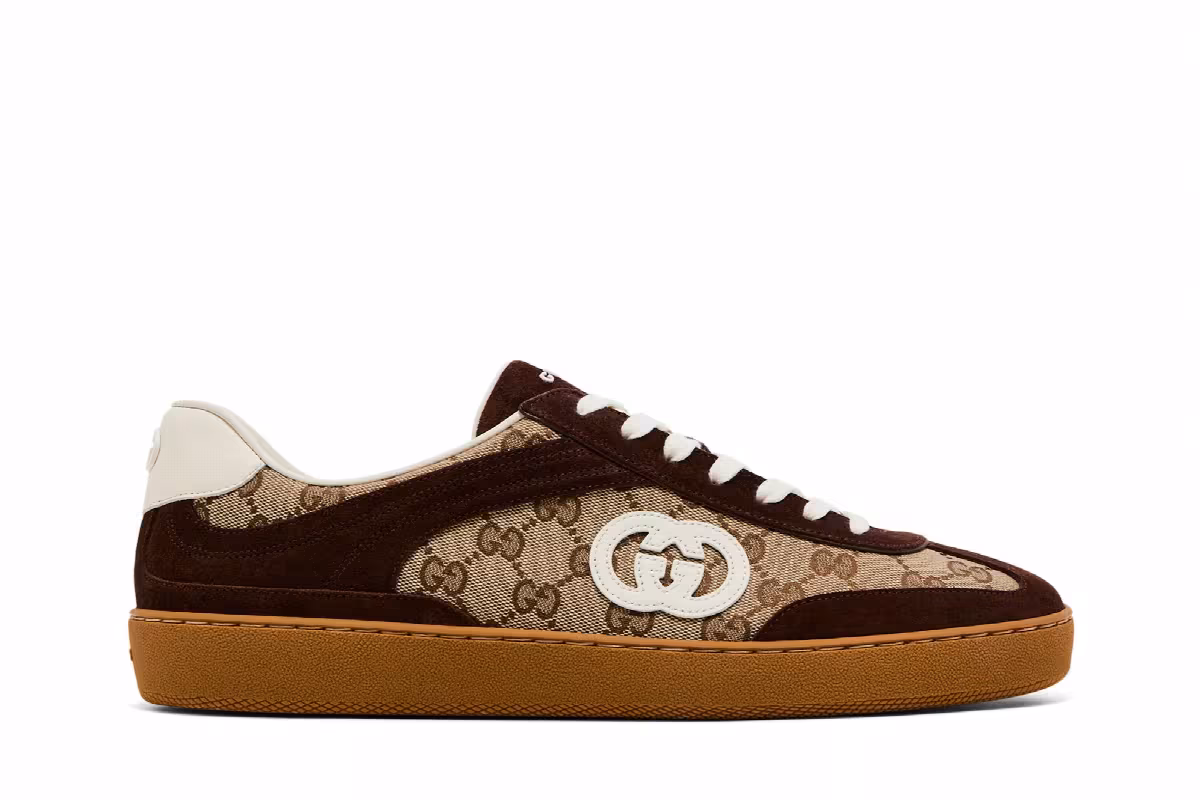 Gucci G75 Interlocking G - Dark Brown Suede, view 2