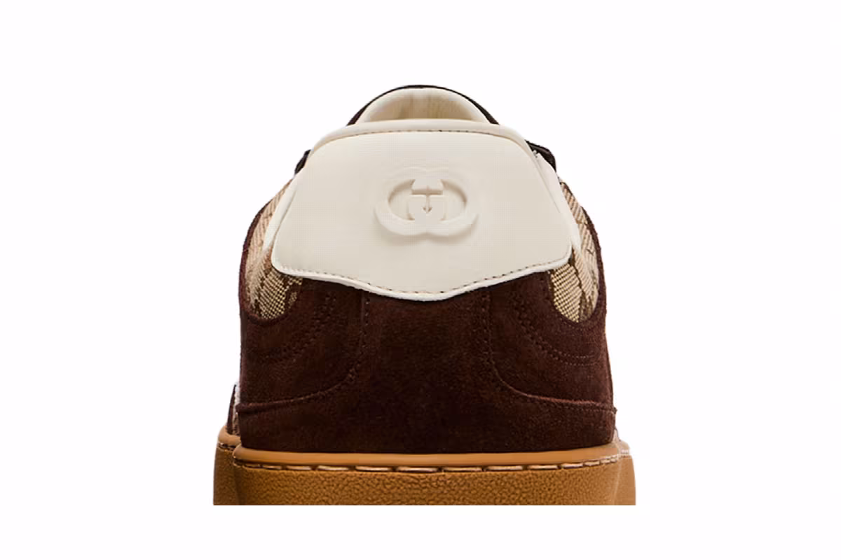 Gucci G75 Interlocking G - Dark Brown Suede, view 8