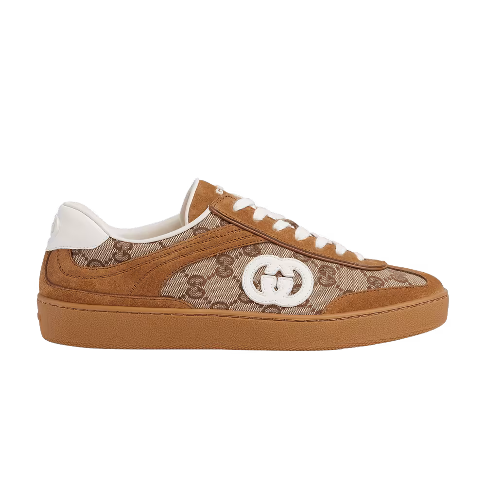 Gucci Women's G75 Interlocking G - Brown Suede