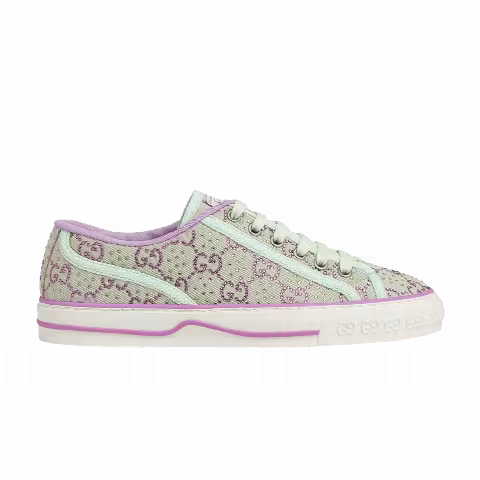 Gucci Wmns Tennis 1977 'GG Crystals - Pale Green Lilac'
