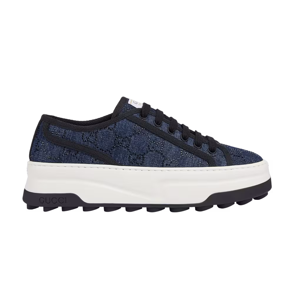 Gucci Women's Tennis 1977 Low Denim Crystals