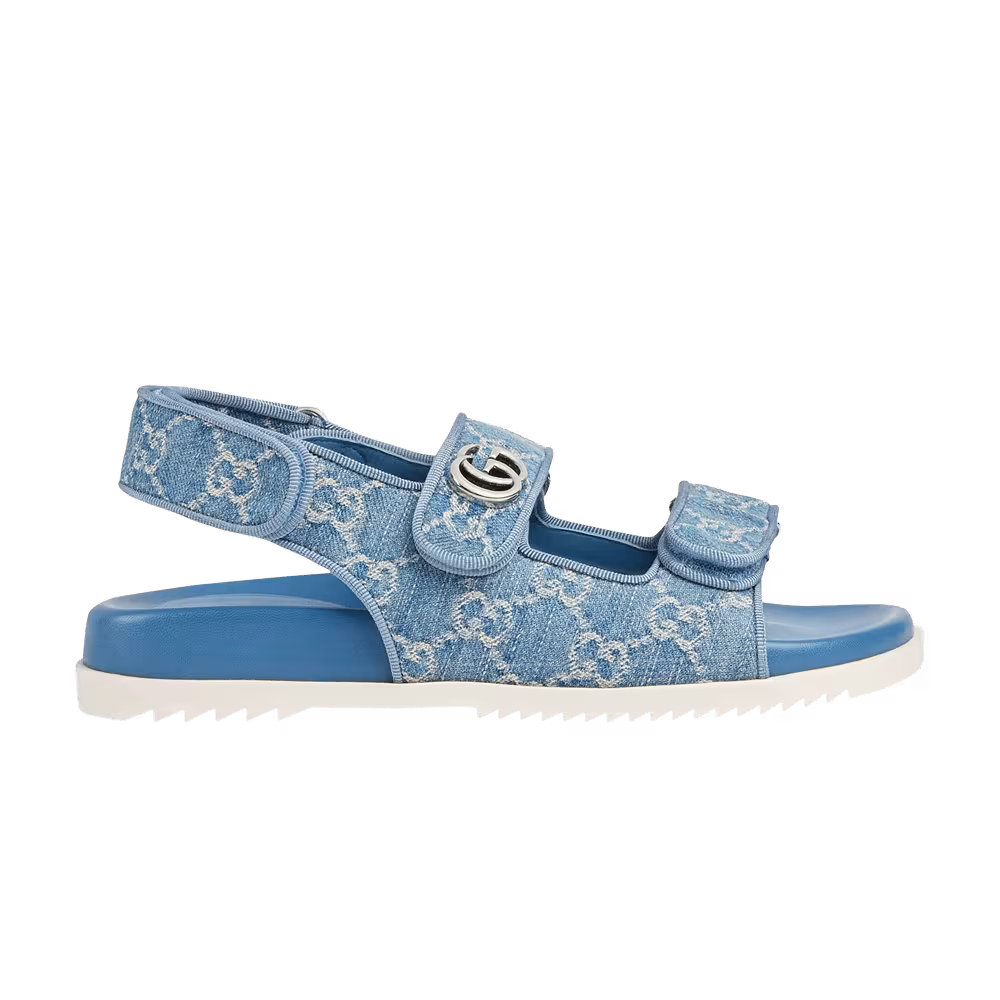Gucci Women's GG Sandal Light Blue Denim