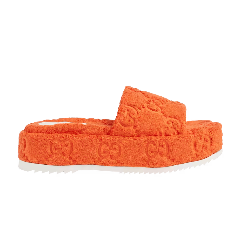 Gucci Women's GG Platform Sandal Orange
