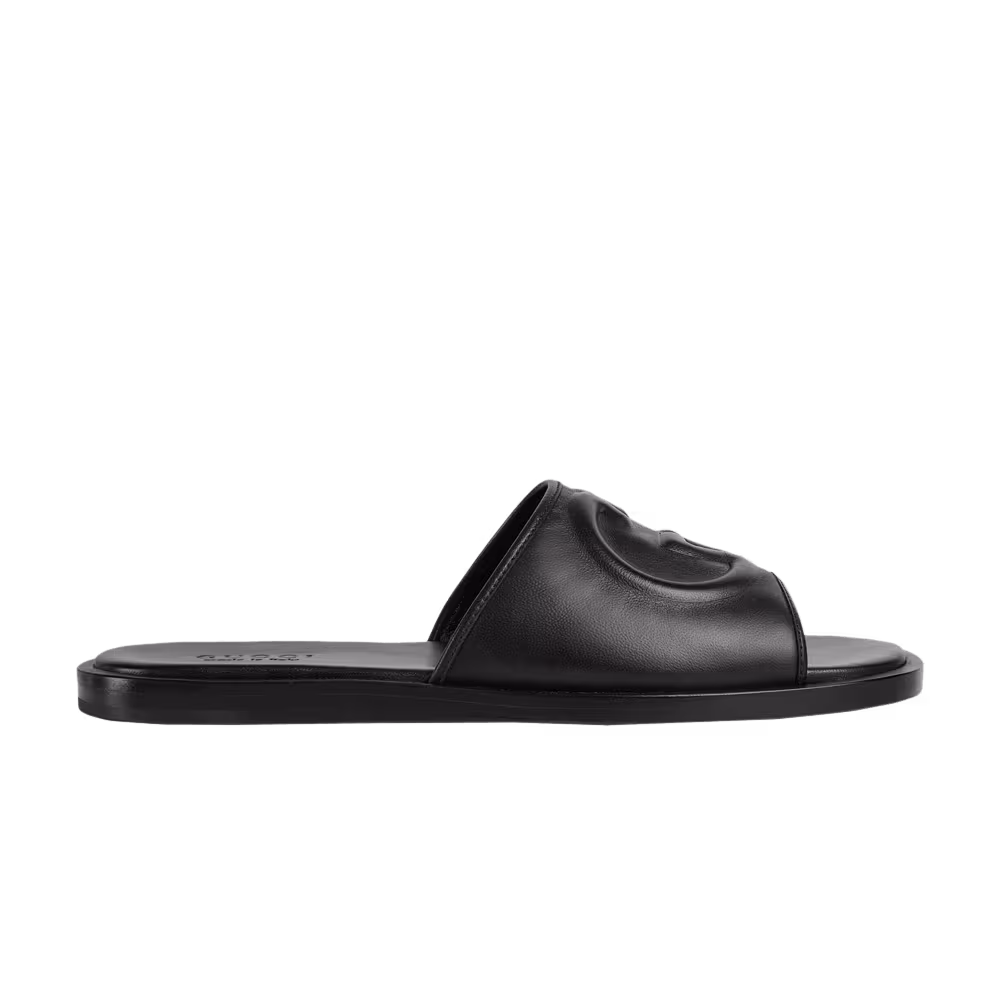 Gucci Slide Sandal Interlocking G - Black