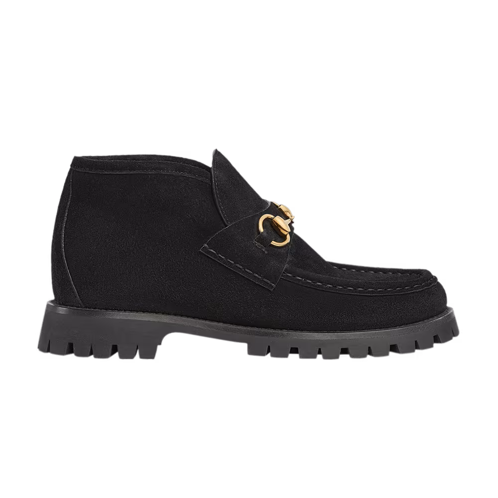 Gucci Women's Horsebit Ankle Boot Black