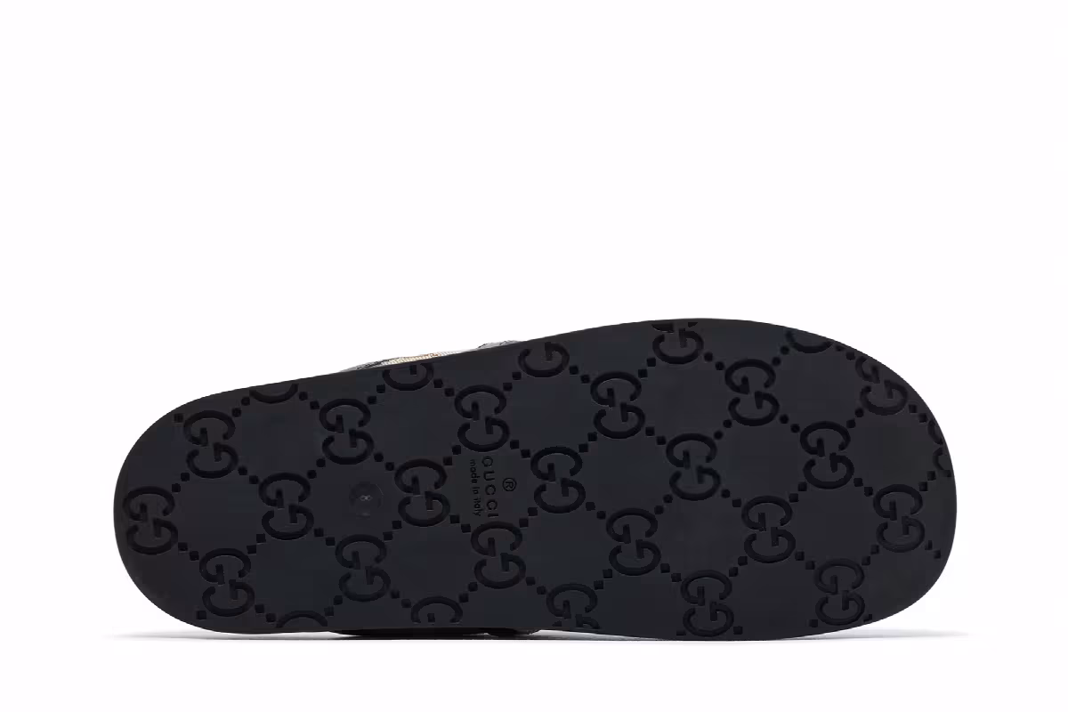 Gucci Mule Horsebit - Beige Ebony, view 5