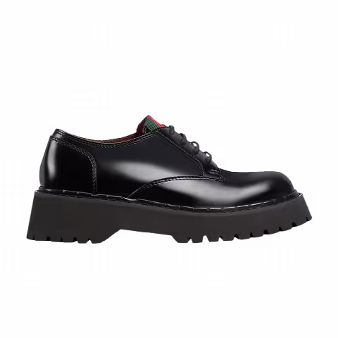 Gucci Wmns Web Lace Up 'Black'