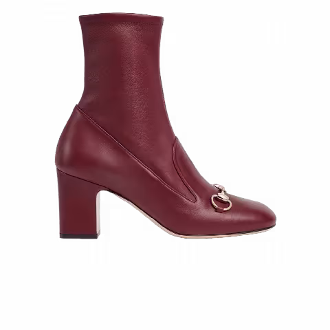 Gucci Wmns Horsebit Ankle Bootie 'Rosso Ancora'